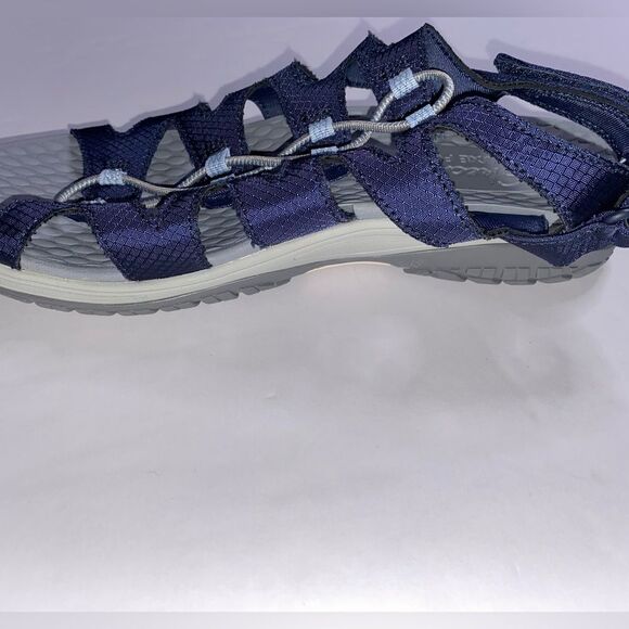 Skechers Luxe Women’s Navy Foam Sandals 11 Length - Picture 8 of 14